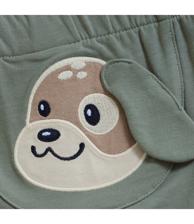 Minymo Jogginghose Bambusviskose/Baumwolle Hund - lily pad