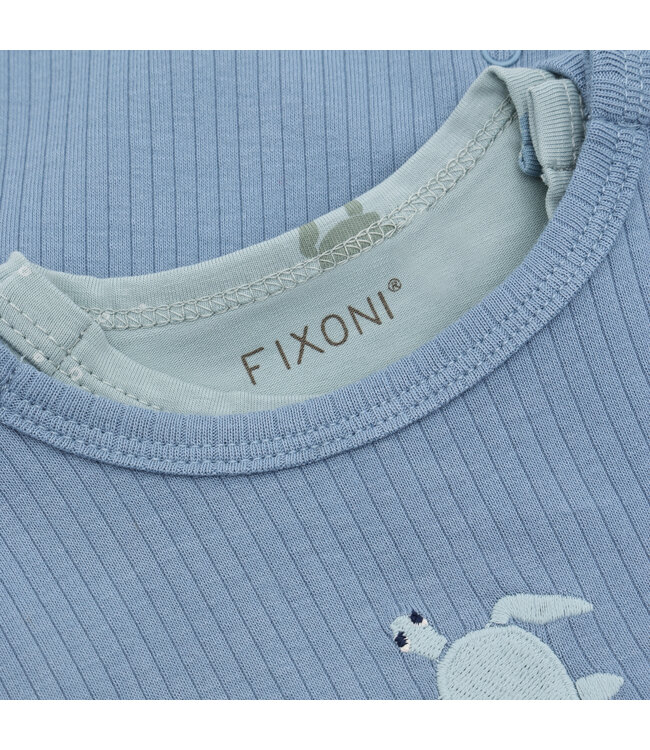 Fixoni Set Strampler und Body - Schildkröte - Baumwolle/Modal