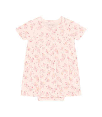 Fixoni Bodykleid kurzarm Blumen aus Bambusviskose