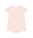 Fixoni Bodykleid kurzarm aus Bambusviskose - Blumen - soft pink