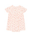 Fixoni Bodykleid kurzarm aus Bambusviskose - Blumen - soft pink