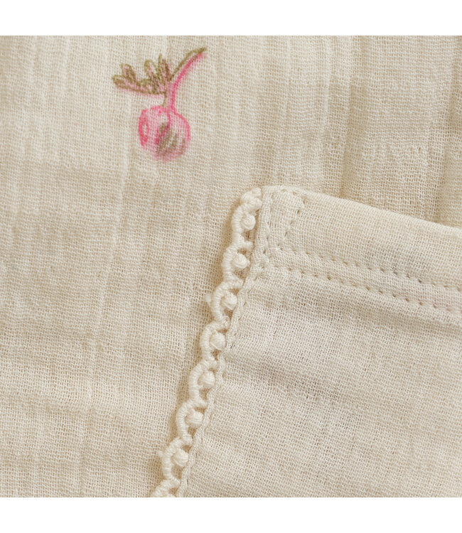 Minymo Babyhose Musselin mit Blumen