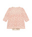 Minymo Bodykleid langarm  gerippt mit Blumenprint