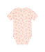 Fixoni Body kurzarm aus Bambusviskose - Blumen - soft pink