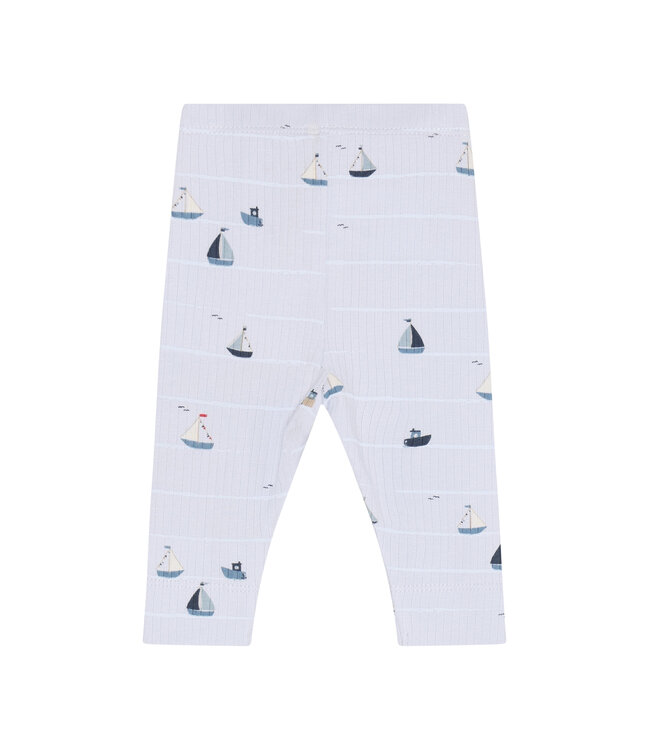 Fixoni Leggings gerippt Baumwolle/Modal - Schiffe - artic ice