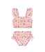 Hust and Claire Bikini Hala UV 50+ - kariert mit Erdbeeren