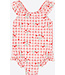 Hust and Claire UV 50+ Badekleid Madiken kariert mit Erdbeeren