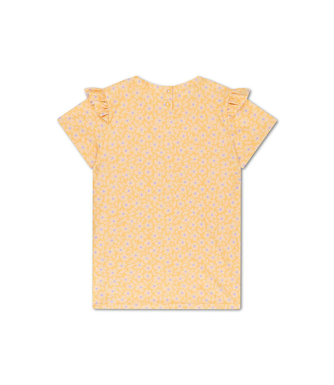 SWIM ESSENTIALS UV 50+ Shirt kurzarm zum Baden floral gelb