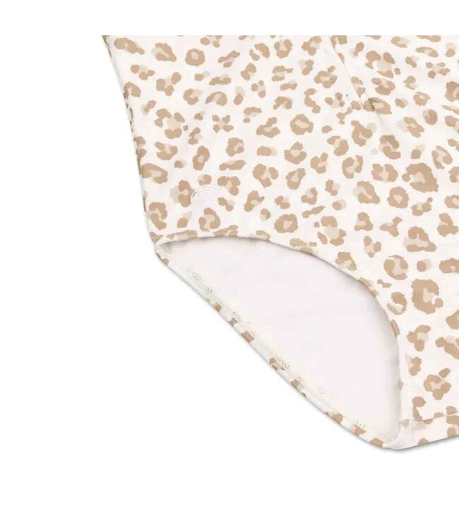 SWIM ESSENTIALS Badekleid kurzarm Leopard neutral UPF50+