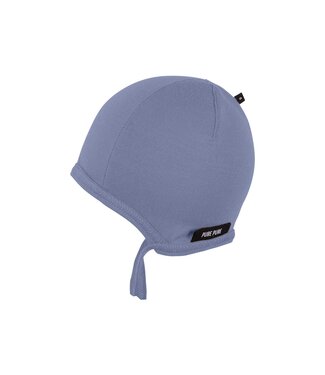 Pure Pure (Pure Pure by Bauer) Baby Bindemütze aus Modal - blau