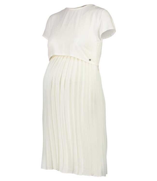 Esprit Stillkleid - Umstandskleid - festlich weiss