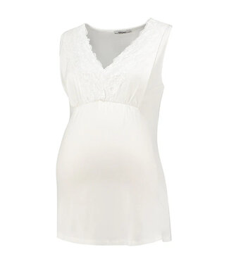 love2wait Umstands- und Stillshirt aus Tencel - off white