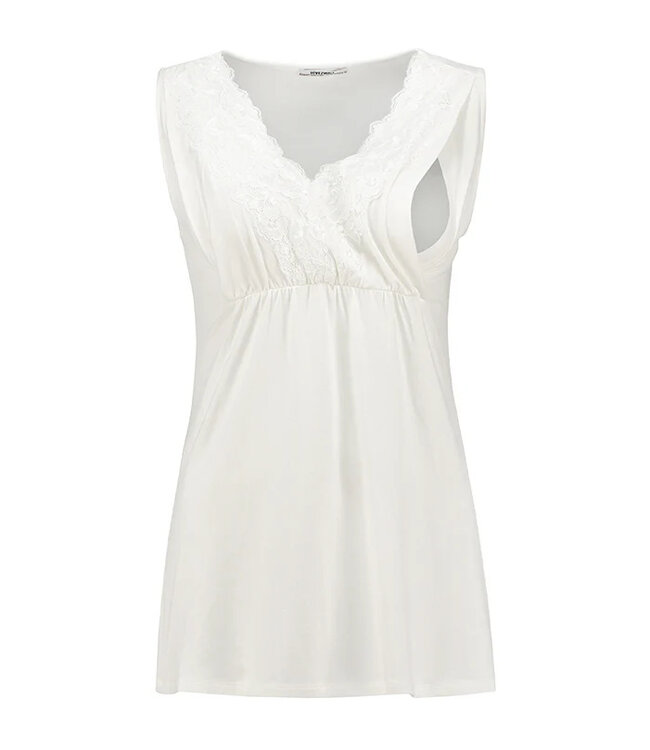 love2wait Umstands- und Stillshirt aus Tencel - off white