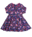Enfant Terrible Drehkleid Pferdedruck - Kleid langarm - Biobaumwolle - midnight