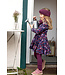Enfant Terrible Drehkleid Pferdedruck - Kleid langarm - Biobaumwolle - midnight