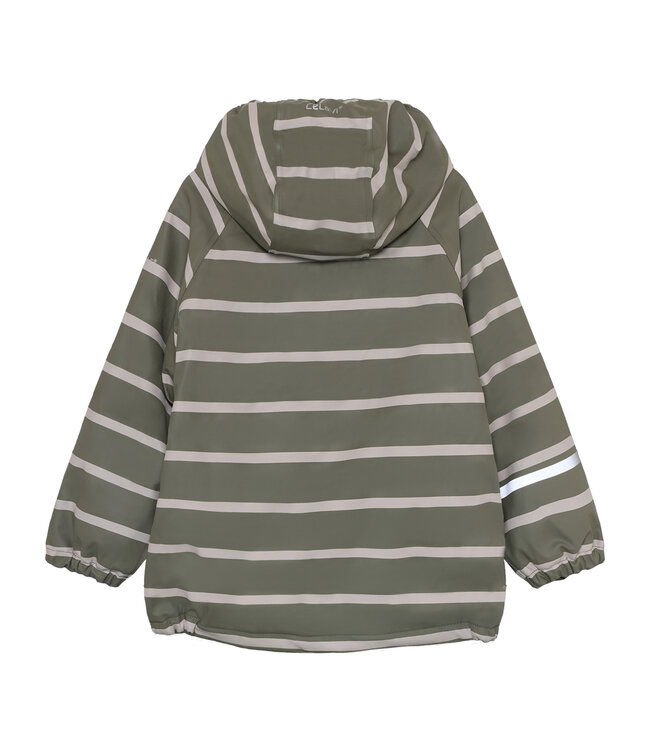 CeLaVi Gefütterte Regenjacke gestreift - mulled basil