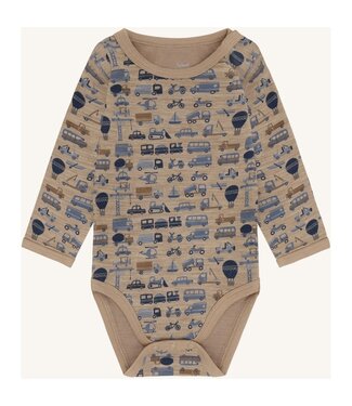 Hust and Claire Baloo Body langarm Fahrzeuge - Wolle/Bambusviskose - biscuit