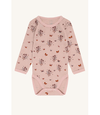 Hust and Claire Baloo Body langarm Wolle/Bambusviskose - Feen - dusty rose