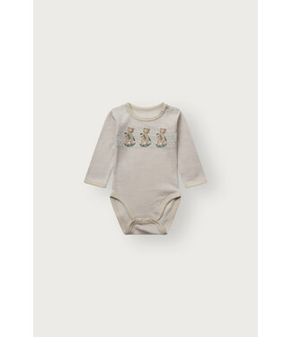 Hust and Claire Baloo Body langarm Teddys Wolle Bambus French Oak