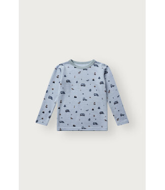 Hust and Claire Awo Shirt langarm Merinowolle - Camping - hellblau