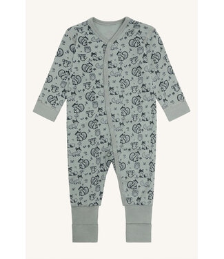 Hust and Claire Moodi Pyjama Merino Waldtiere slate green