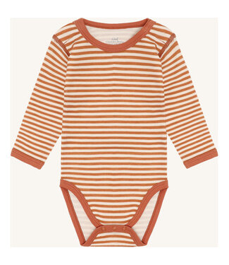 Hust and Claire Baloo Body langarm - Wolle/Bambusviskose - orange natur