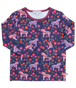 Enfant Terrible Shirt langarm aus Biobaumwolle mit Pferden