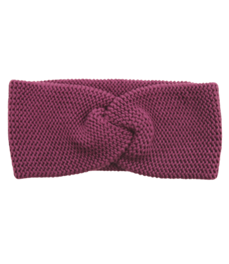Enfant Terrible Kinder Strick Stirnband - Biobaumwolle - aubergine