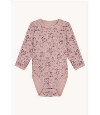 Hust and Claire Body Bo Waldtiere langarm - Merinowolle - dusty rose