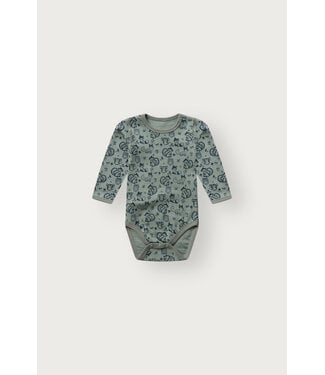 Hust and Claire Body Bo Waldtiere langarm - Merinowolle - slate green