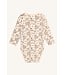Hust and Claire Wickelbody Waldtiere langarm - Merinowolle - off white