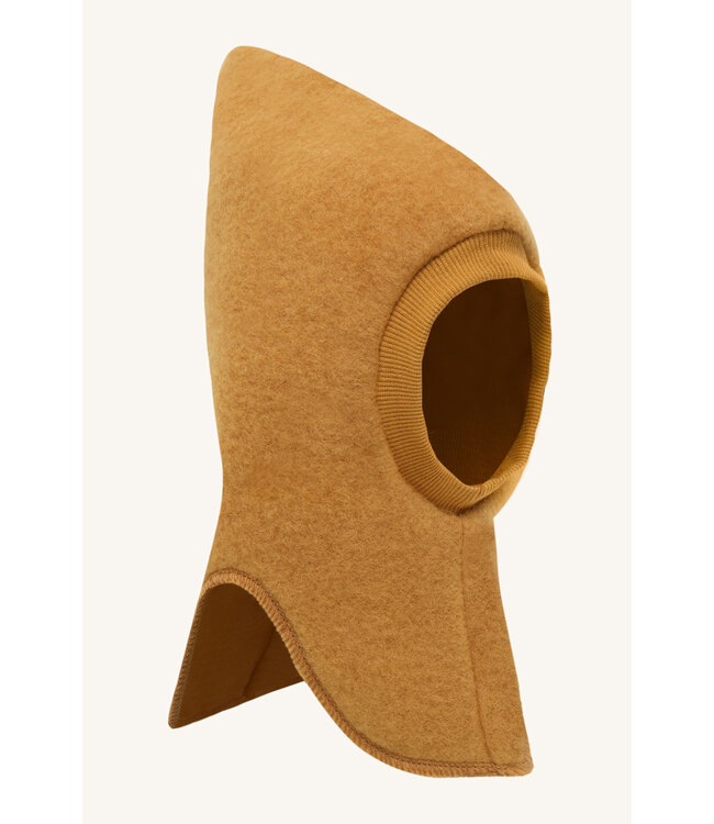 Hust and Claire Feo Schlupfmütze Wollfleece - Merinowolle - old mustard