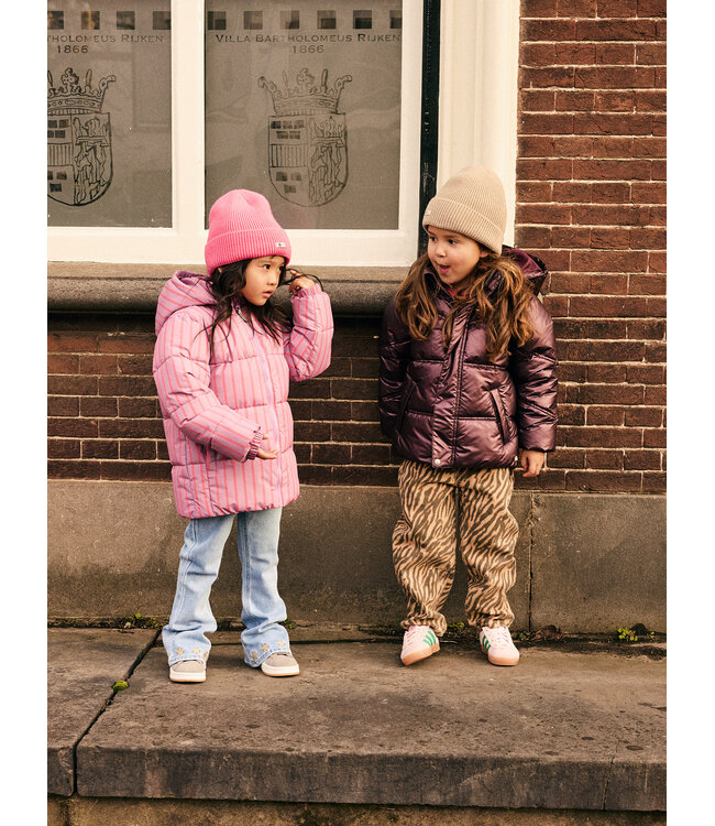 Daily7 Winterjacke - Steppjacke gestreift - valerian