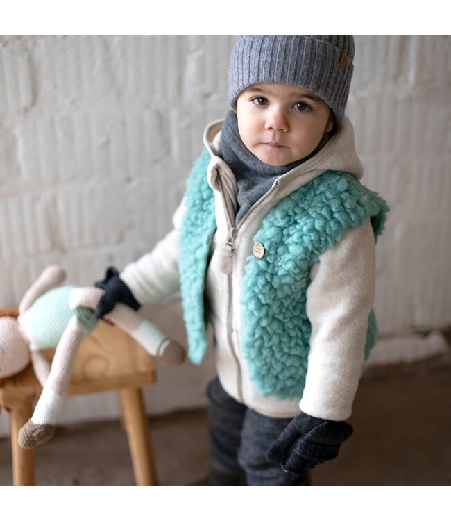 Pure Pure (Pure Pure by Bauer) Plüsch Weste/Gilet aus Wolle – jade