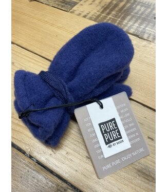 Pure Pure (Pure Pure by Bauer) Wollfleece Fäustlinge aus Bio Merinowolle - blue-print