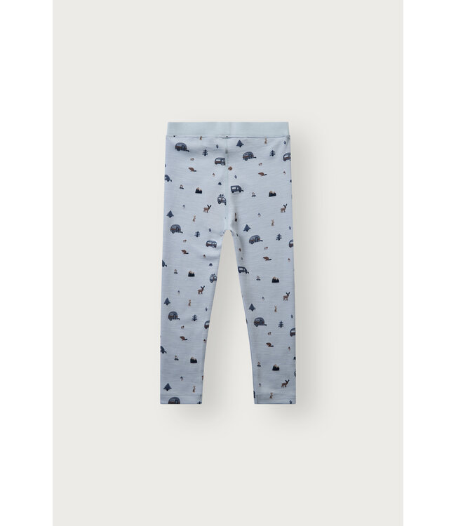 Hust and Claire Liro Solid Leggings - Merinowolle - Camping hellblau
