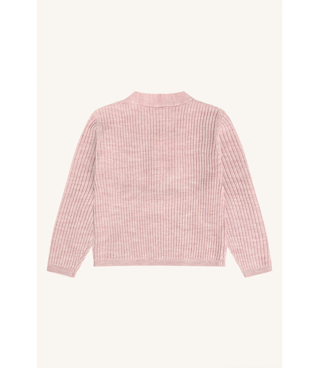 Hust and Claire Pil Pullover - Merinowolle - gerippt heather