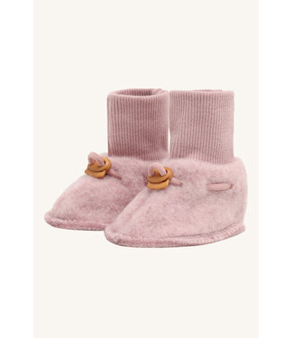 Hust and Claire Felice Babyschuhe - Wollfleece - heather