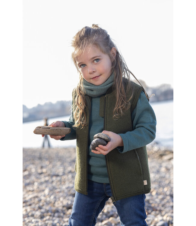Disana disana Walk-Weste - Wollwalk - Gilet - oliv