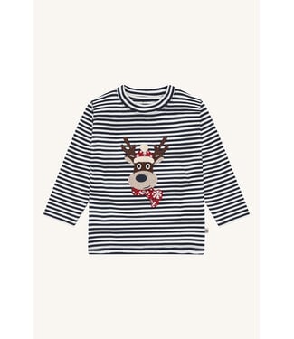 Hust and Claire Anton Langarmshirt Deer - Baumwolle - more navy