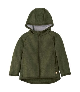 Disana Wollwalk Jacke Zipp - mit Reissverschluss - oliv