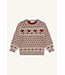 Hust and Claire Pippa Strickpullover Xmas- Biobaumwolle - biscuit