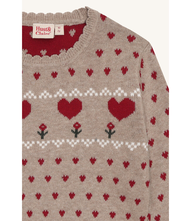 Hust and Claire Pippa Strickpullover - Biobaumwolle - xmas