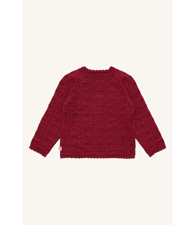 Hust and Claire Cilja Strickjacke Xmas - Baumwolle - teaberry