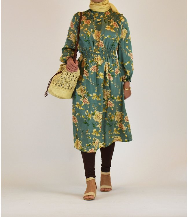 Verrassend Outfit midi jurk en legging - Moslima Fashion JX-54