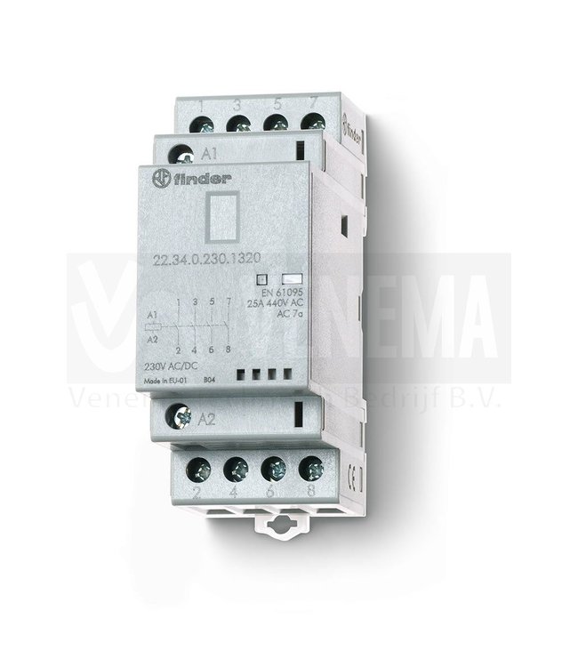 25A Magneetschakelaar AgSnO2 - 4 maakcontacten