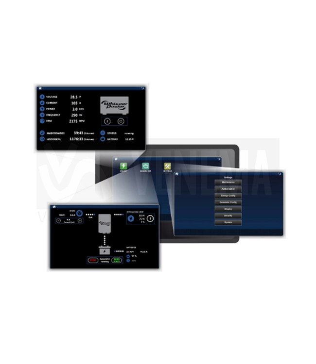 Afstandsbedieningspaneel 7" Touch full color voor WhisperPower generator