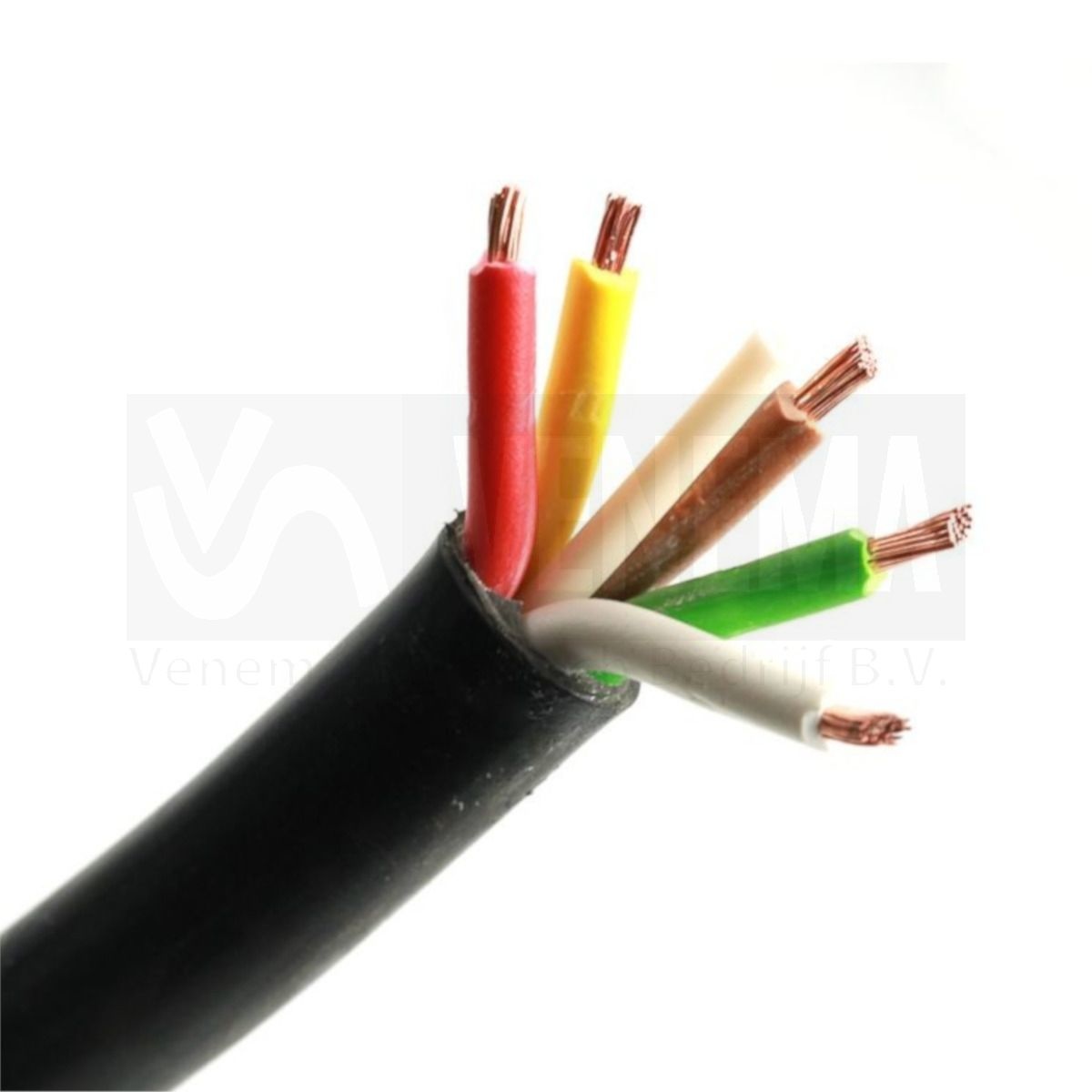 Spin Moedig aan Parelachtig Meervoudige kabel rond 5x1mm2 | Venema Technisch Bedrijf - VenemaTech.shop