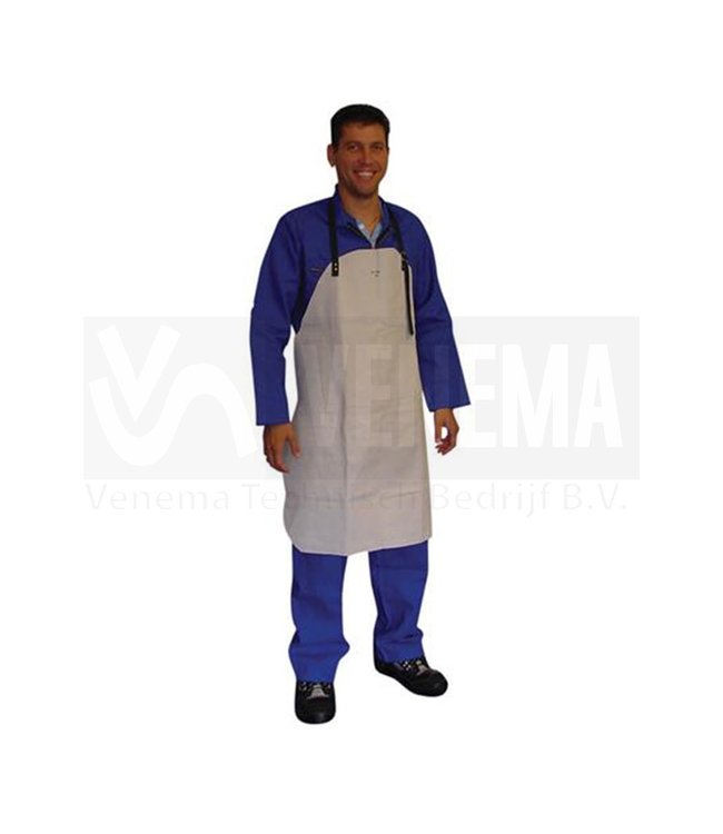 Weldkar Lasschort Splitleder Grijs