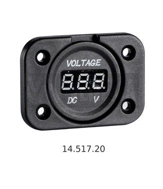 Osculati Digitale volt-/ampèremeter + DC-/USB-plug voor inbouwmontage